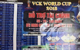 Cầm đồ, cho vay tín dụng đen 'chạy đua' mùa World Cup