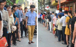 Chùm ảnh: Người Hà Nội xếp hàng dài chờ mua bánh Trung Thu Bảo Phương, đường phố tắc nghẽn