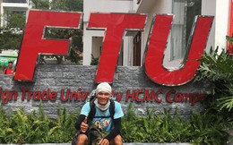 Gặp chàng sinh viên ngoại thương đi bộ từ FTU Hà Nội đến FTU TP.HCM: "Mình dùng hết 9 lọ dầu gió suốt hành trình 62 ngày"
