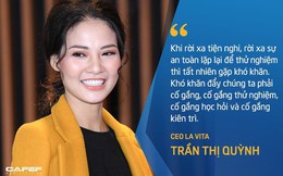 Hoa hậu Trần Thị Quỳnh: "Giai đoạn đầu khởi nghiệp đầy chông gai và cô đơn, cũng như cá học leo cây vậy nhưng tôi quan niệm rất ít bí quyết chung để thành công ngoài sự kiên trì"