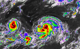 Tin mới nhất về song bão châu Á: 2 cơn bão 'đánh' vào duy nhất quốc gia nào?