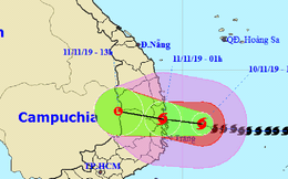 Tâm bão đang cách bờ biển Bình Định, Khánh Hòa 140 km