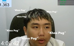 Một streamer Việt Nam quyết tâm nói "Khoa Pug" liên tục 10 tiếng để ủng hộ Khoa Pug