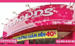 Chuỗi cửa hàng mẹ và bé Con Cưng tăng trưởng doanh thu 70%/năm, số cửa hàng bỏ xa Bibo Mart và Kids Plaza