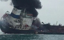 [NÓNG] Tàu chở dầu Việt Nam bốc cháy dữ dội ngoài khơi Hong Kong, có người thiệt mạng