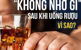 "Mất trí nhớ" sau khi uống rượu: 2 nguyên tắc giúp bạn giảm say, bớt gây hại sức khỏe