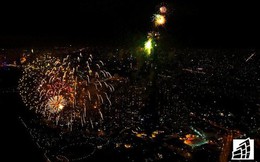 Chiêm ngưỡng "đại tiệc" pháo hoa chào năm mới 2019 lần đầu tiên được bắn tại toà nhà cao nhất Việt Nam Landmark 81