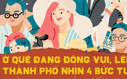 Tạm biệt gia đình lên thành phố tiếp tục hành trình mưu sinh sau Tết, cảm xúc này thật không dễ dàng với những đứa con xa quê