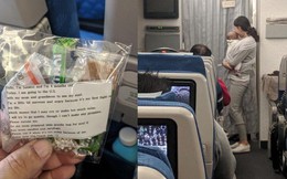 Chuyến bay 10 tiếng và mẩu giấy nhắn của bà mẹ người Hàn Quốc "gây bão" mạng xã hội thế giới