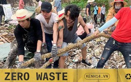 Thử thách dọn rác phiên bản "lôi kéo" đông vui nhất: 100 người nhặt cả tấn rác ở bãi sông Hồng, xử lý 90% rác khổng lồ ở Sơn Trà