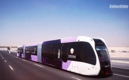 Trung Quốc thử nghiệm xe buýt lai tàu điện trên đường phố Qatar, sẵn sàng đón du khách tới tham dự World Cup 2022