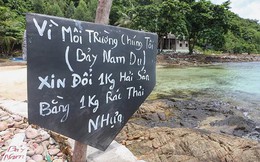Treo biển đổi rác lấy hải sản: Người dân Nam Du bất lực trước du khách?