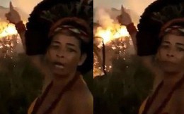 Dân bản địa Brazil gào khóc trước cảnh tượng rừng Amazon bốc cháy: "Họ đang giết chết những dòng sông và nguồn sống của chúng tôi"