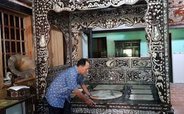 Độc đáo chiếc giường cổ có giá bạc tỷ ở Đồng Tháp