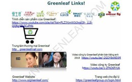 Bộ Công Thương cảnh báo mạng lưới đa cấp không phép của Greenleaf