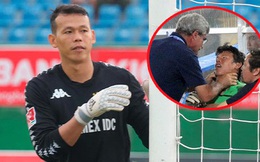 Thủ môn Việt Nam lên tiếng về bức ảnh bị bóp cổ ở SEA Games: "Thầy muốn tôi ở lại chứng kiến thất bại của đội nhà"