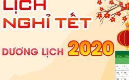 Tết Dương lịch 2020 được nghỉ mấy ngày?