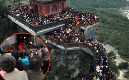 Du khách, phật tử chen nhau lên thuyền và xe điện, gây tình cảnh hỗn loạn ở ngôi chùa lớn nhất thế giới tại Việt Nam