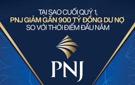 Vì sao nợ vay ngân hàng của PNJ giảm mạnh gần 900 tỷ đồng trong quý đầu năm 2022?