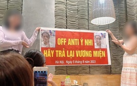 Antifan Hoa hậu Ý Nhi offline, cười cợt cầm băng rôn “đòi tước vương miện”: Trò công kích đi quá giới hạn!