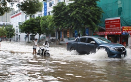 Hà Nội: Kiếm tiền triệu nhờ dịch vụ đặc biệt trong mùa nước lụt