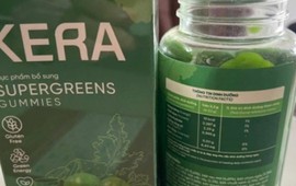 Kẹo rau củ Kera chứa chất tạo ngọt nhưng không ghi trên nhãn mác
