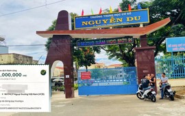 Làm rõ vụ thu 3 triệu đồng/lớp chuyển vào tài khoản cá nhân làm 'quỹ trường'