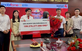 Từ 20.000 đồng, nữ khách hàng lập kỷ lục trúng thưởng Vietlott gần 200 tỷ đồng