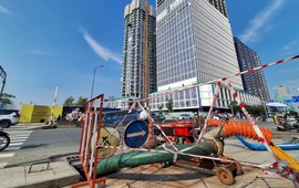 Bất ngờ: Máy bơm nước vài chục triệu đồng chống ngập cho dự án siêu sang giá 40 tỷ đồng mỗi căn