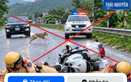 Hình ảnh 2 CSGT gặp tai nạn ở Thái Nguyên là sản phẩm của AI
