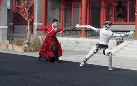 Robot hình người Trung Quốc múa kiếm điêu luyện mừng năm mới, phô diễn kỹ thuật đỉnh cao khiến thế giới kinh ngạc