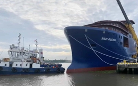 Xưởng đóng tàu Việt Nam bàn giao 'siêu tàu' dài 112m cho Na Uy, nhận lời khen đặc biệt về chất lượng