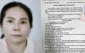 Ra quyết định truy tìm Tống Thị Thu Nguyệt SN 1974