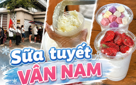 Khách xếp hàng dài chờ mua "Sữa tuyết Vân Nam": 10 ngày mở bán vẫn chưa hạ nhiệt, trời lâm râm mưa vẫn không có dấu hiệu vắng