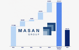 Tổng giá trị cổ phần của Masan tại MCH, MSR, MML, WinCommerce và Techcombank lớn cỡ nào?