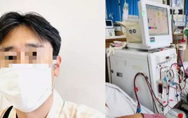 Chủ xe đồ ăn phát hiện teo thận phải, suy thận giai đoạn 3, người vợ khóc: "Tôi bảo đừng làm nhưng anh ấy không nghe"
