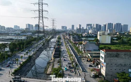 Diện mạo đường Tam Trinh hơn 3.350 tỷ đồng dần thành hình sau giải phóng mặt bằng