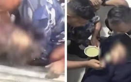 Bé gái 6 tuổi sống sót thần kỳ sau 3 ngày bị vùi dưới đống đổ nát trong thảm họa lũ lụt ở Nepal