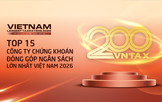 Công bố 15 công ty chứng khoán nộp ngân sách lớn nhất Việt Nam 2026: Số thuế đóng góp kỷ lục 14.300 tỷ