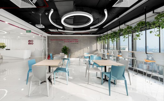 Cận cảnh “nhà mới” của MoMo ở Hà Nội: Có pantry mở, phòng họp view thành phố và thiết kế đậm chất công nghệ
