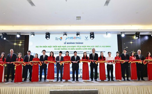 VinFast Energy và Điện Nghi Sơn 2 vận hành hệ thống điện mặt trời tích hợp pin lưu trữ năng lượng