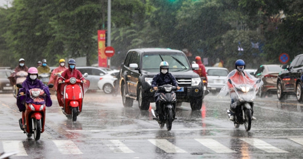 Từ đêm nay, miền Bắc có mưa to