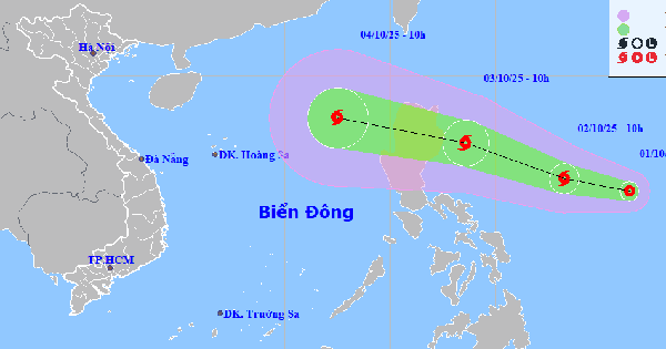 Bão số 11 vào Biển Đông cuối tuần này