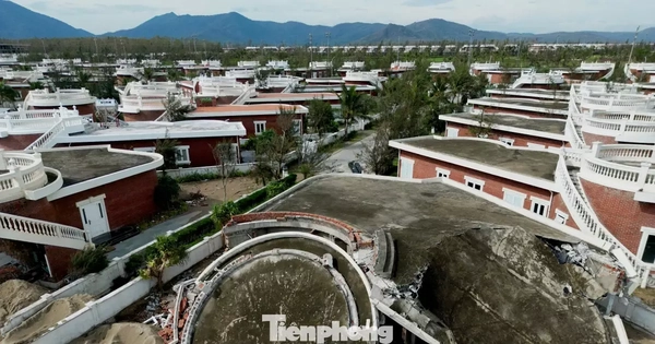 Tận thấy khu du lịch có hàng chục căn villa "rách nát" do bão