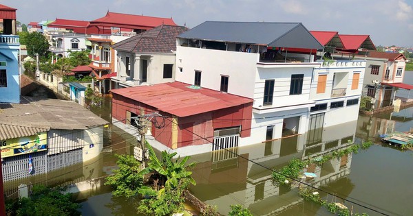 Lũ trên các sông xuống chậm, Hà Nội và 3 tỉnh bị ngập lụt đến bao giờ?