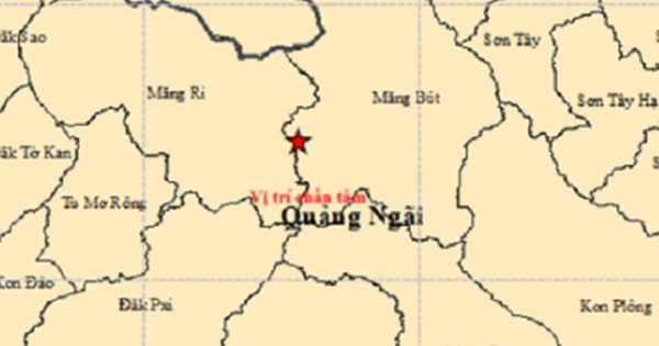 Sáng nay, xã miền núi ở Quảng Ngãi xảy ra liên tiếp 7 trận động đất
