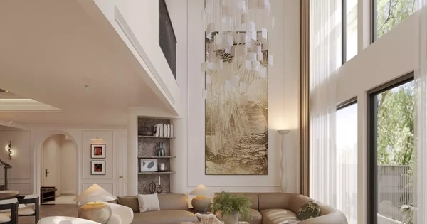 Căn hộ thông tầng đa phong cách sang trọng và ấm cúng