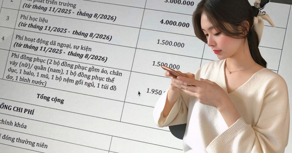 Bảng học phí gần 75 triệu của một em bé 6 tháng tuổi gây chú ý