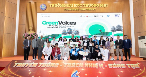 Một buổi sáng đầy nhiệt huyết Chuyển đổi xanh cùng Green Voices tại trường Đại học Thương mại