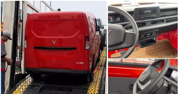 VinFast EC Van lần đầu lộ ảnh nội thất